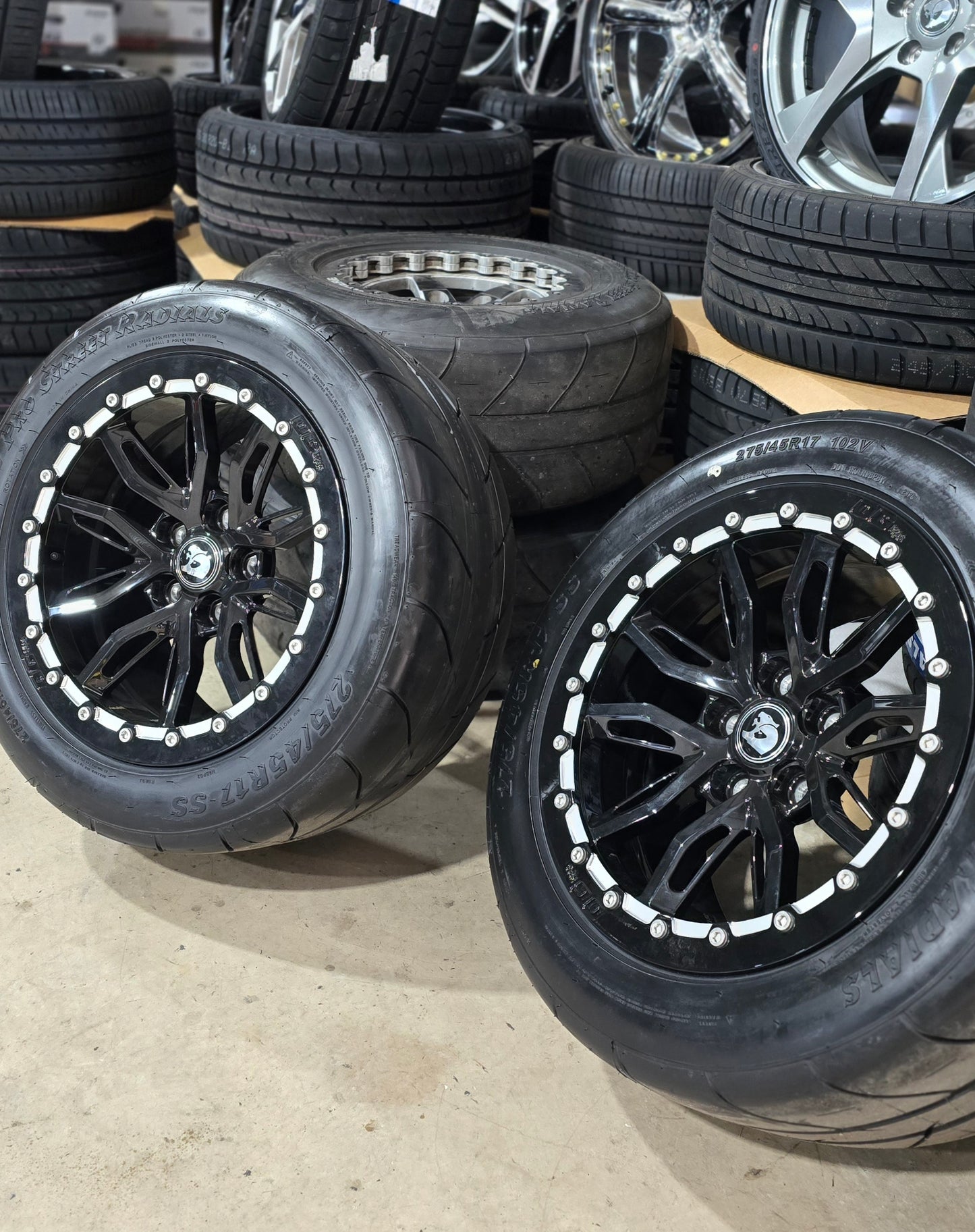 18" VF2 GTS Forged Beadlock Wheels VE-VF Drag Pack / Roll Racing VS-VF