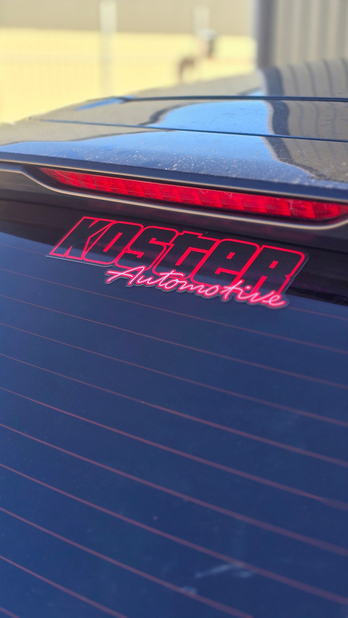 KOSTER Automotive Sticker - Black & Red