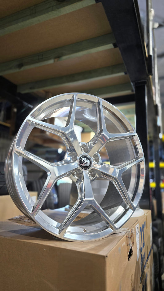 22" VF HSV Full Forged Full Polished GTSR Wheels