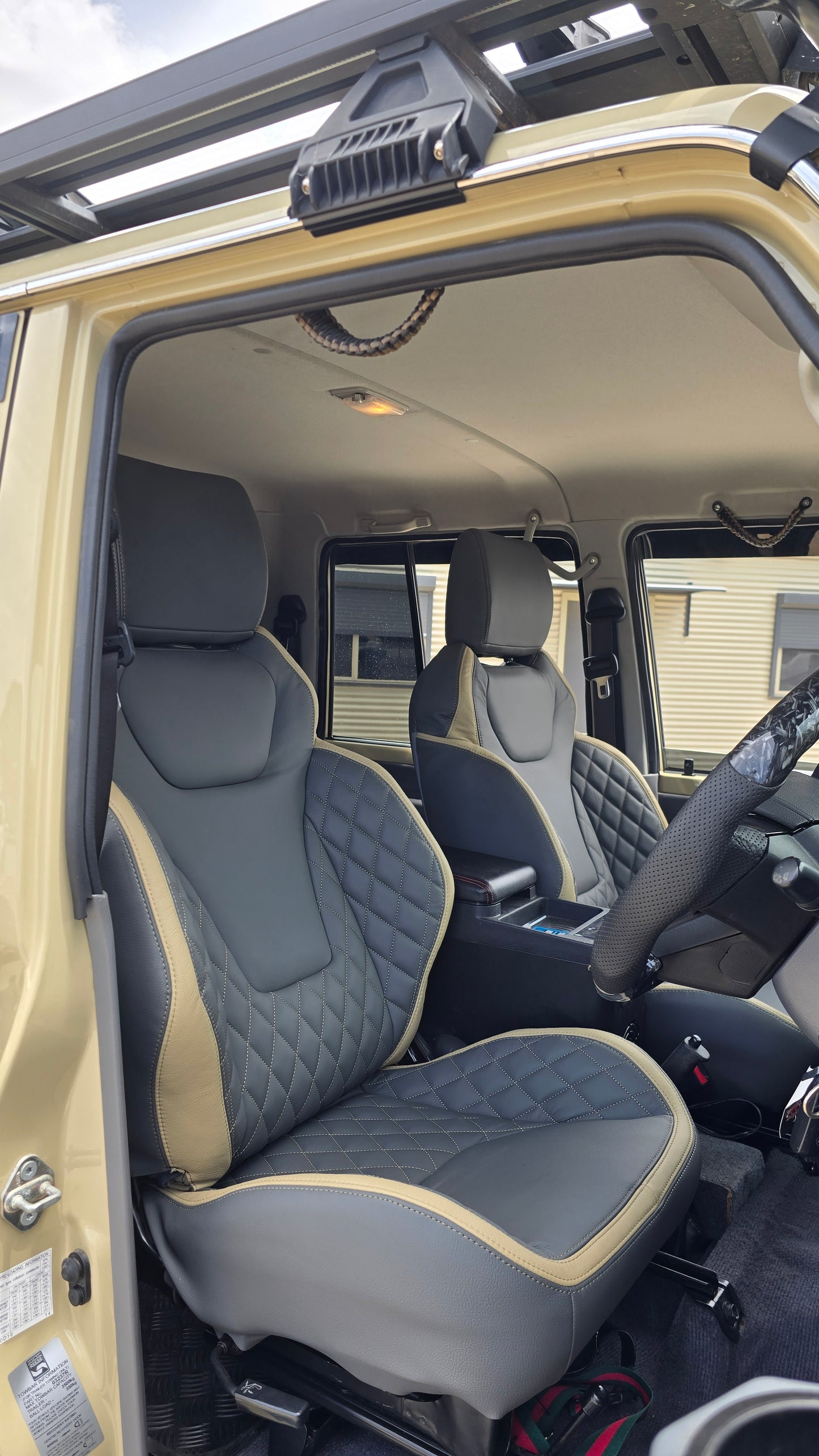 Transform Your 70 Series: Custom Deluxe 4x4 Seats (75–79) with Adaptors Included