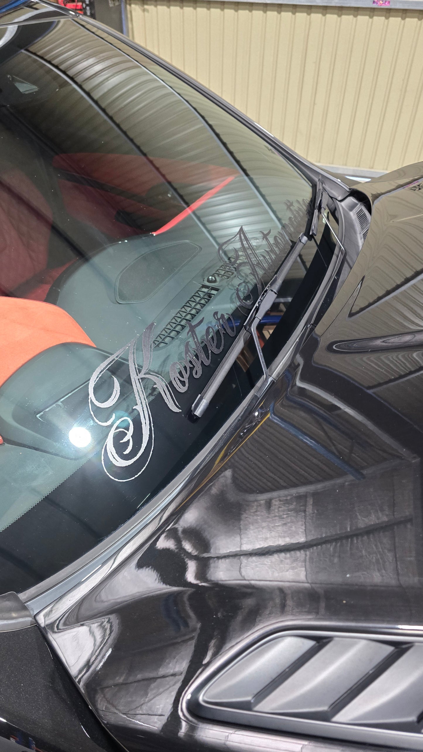 Koster Automotive Front Window Banner - Cursive
