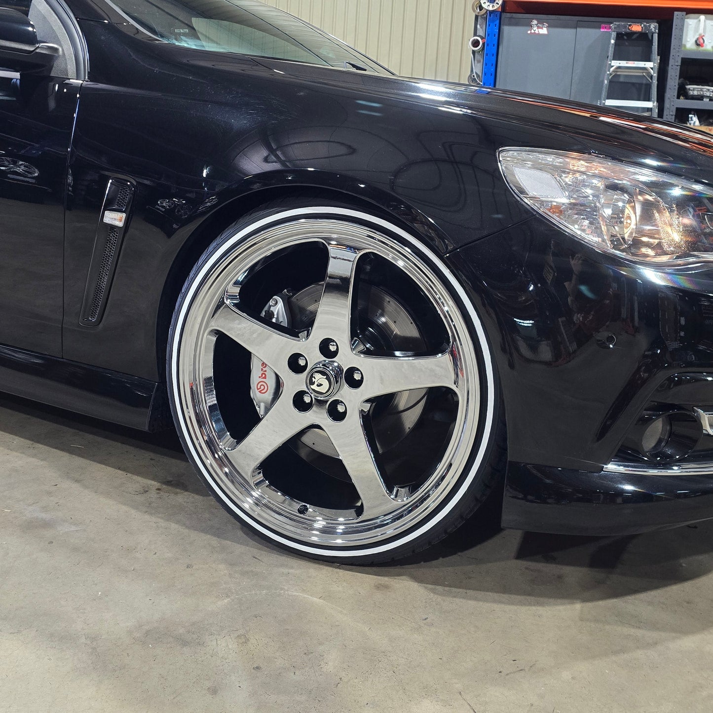 22" VF HSV Full Forged Full Chrome Walkie Wheels