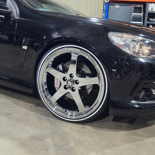 22" VF HSV Full Forged Full Chrome Walkie Wheels