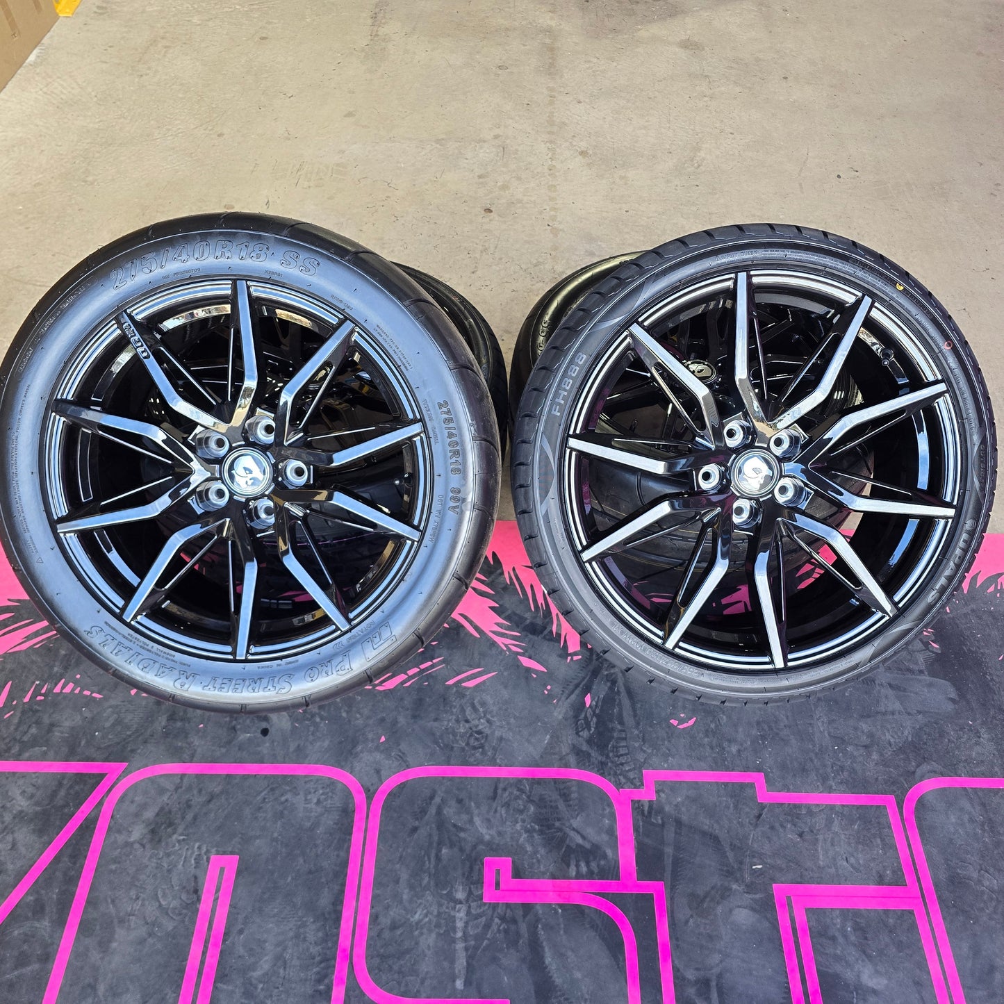 18" VF2 GTS Forged Wheels Drag Pack / Roll Racing VE-VF