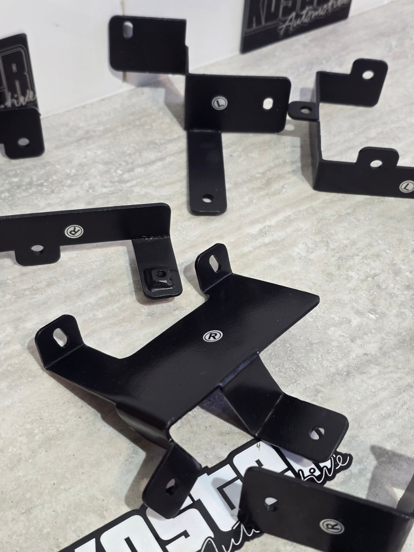VZ HSV Front Bumper Bar Fog Lights & Brackets - Fits Clubsport Maloo R8