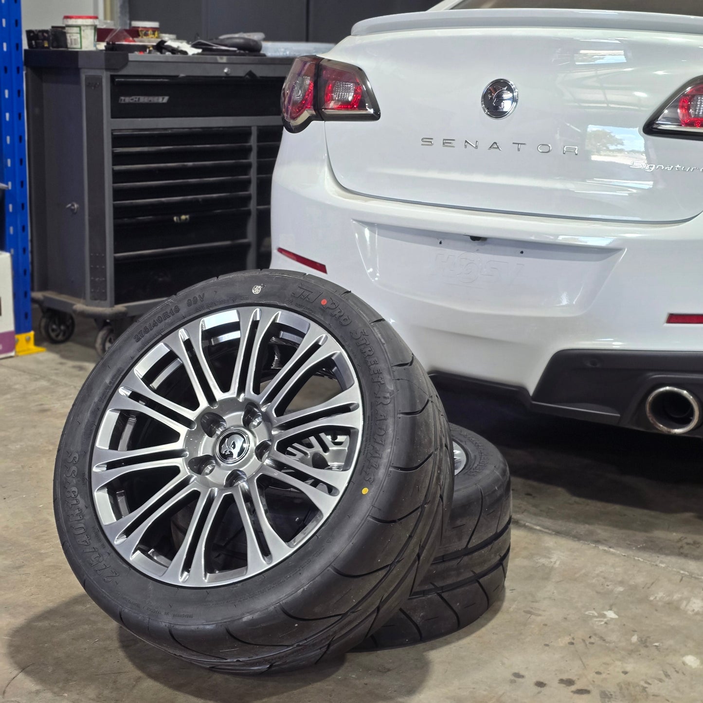 18" VF Senator / WN Grange Forged Wheels Drag Pack / Roll Racing VE-VF
