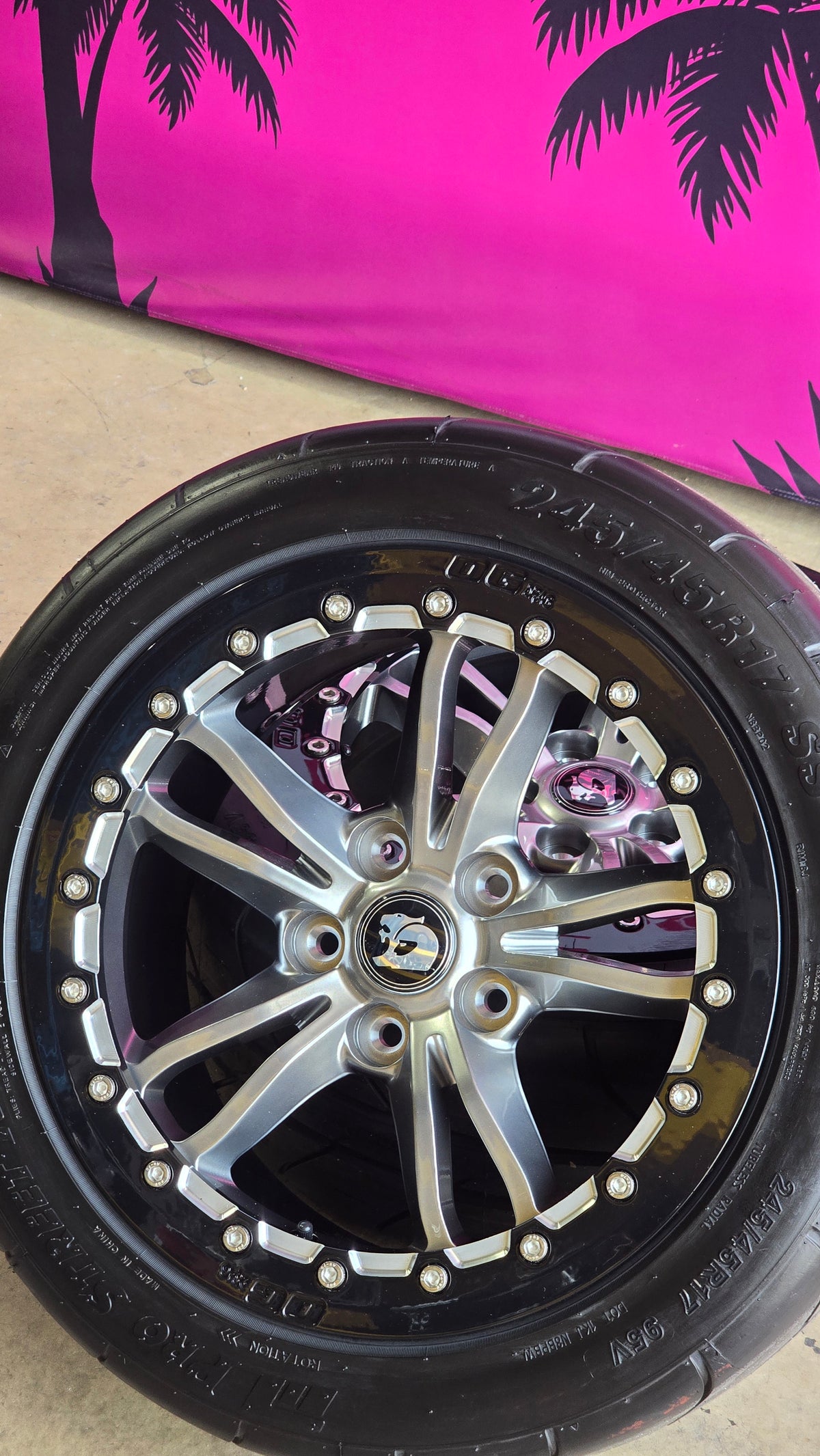 17" HYPER VF Rapier Forged Beadlock Wheels Drag Pack / Roll Racing VS-VF