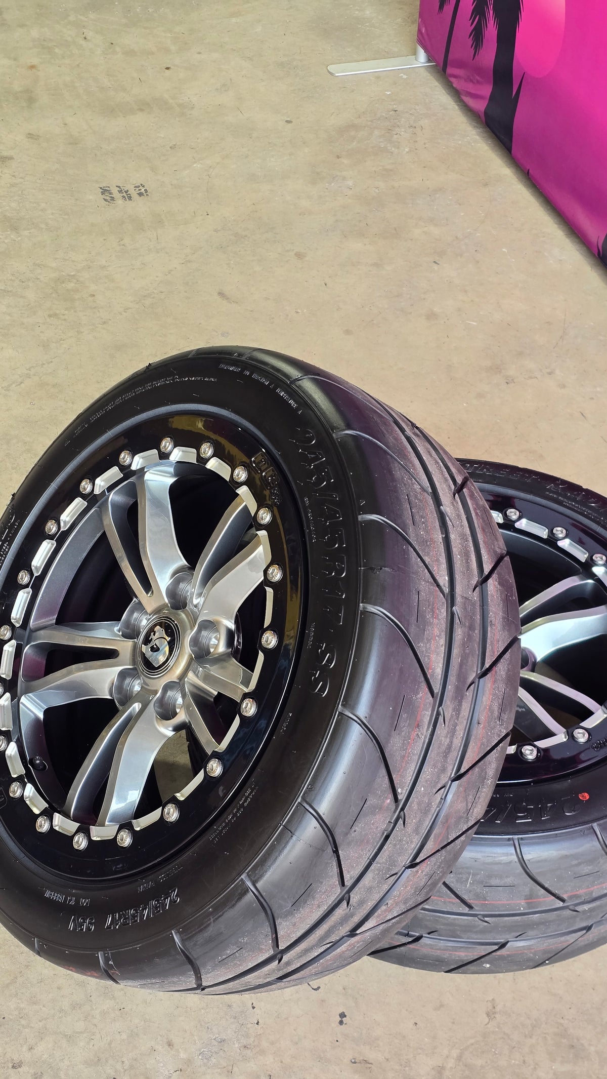 17" HYPER VF Rapier Forged Beadlock Wheels Drag Pack / Roll Racing VS-VF