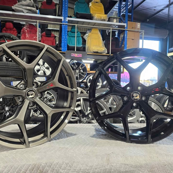 22" VF HSV GTSR Engraved Wheels SEMI FORGED – Hyper Black & Gloss Black