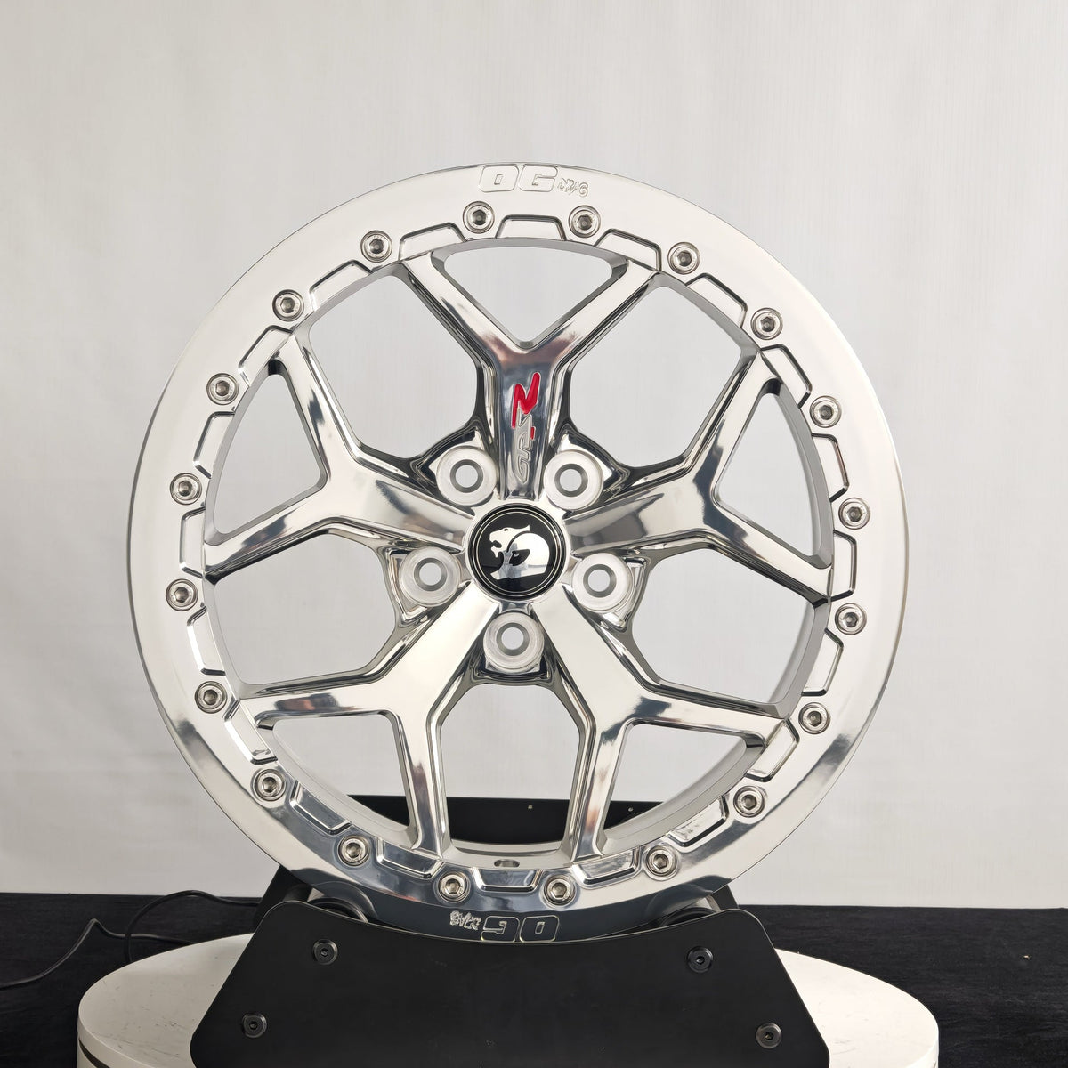 17 & 18" FULL POLISHED GTSR Forged Beadlock Wheels Drag Pack / Roll Racing VS-VF