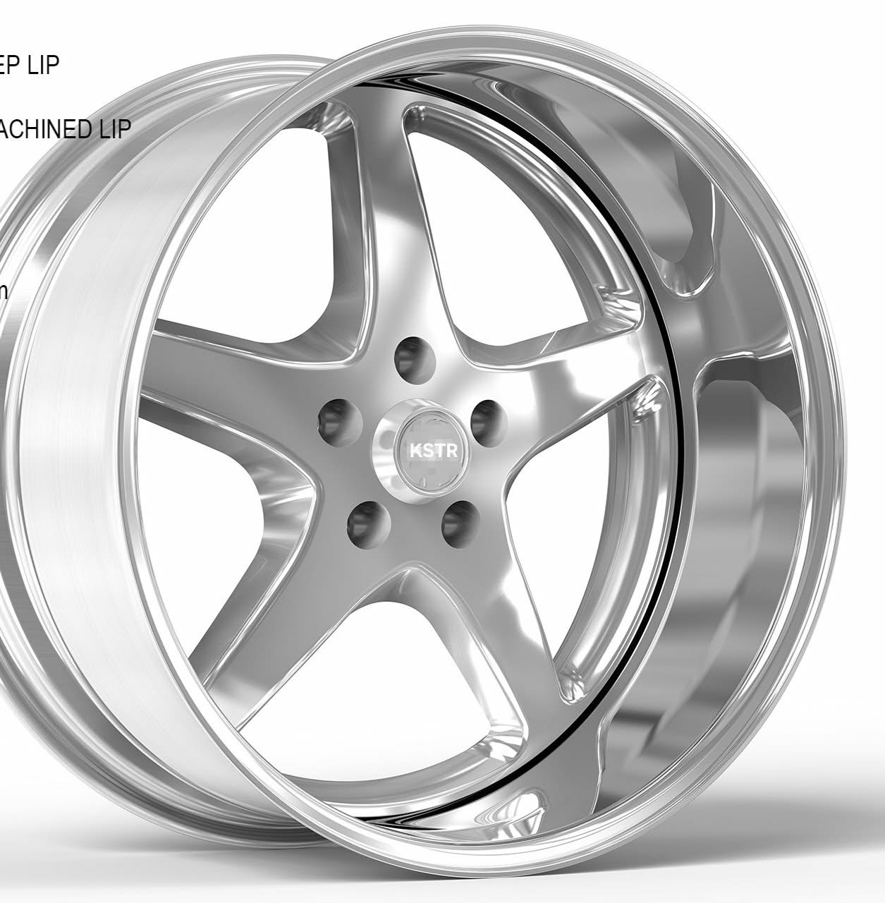 20" Deep Dish 3 PIECE Forged Wheels